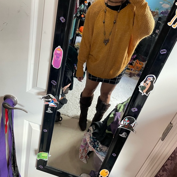 Rue 21 mustard yellow fall sweater - Picture 6 of 16